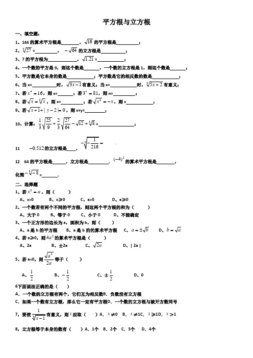 平方根与立方根