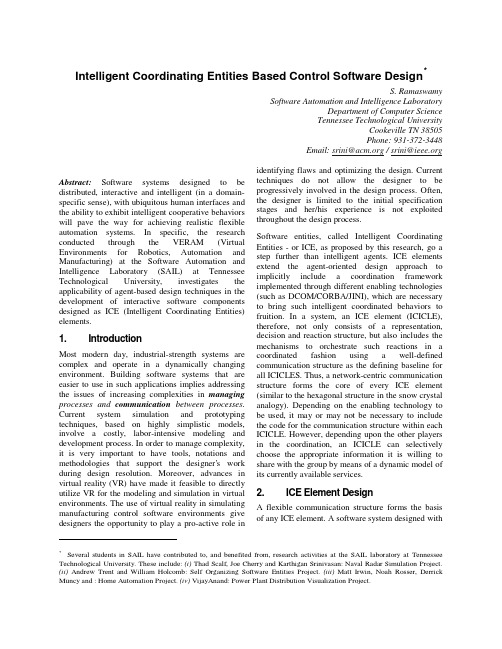 Environments for Robotics, Automation and Manufacturing) at the Software Automation and