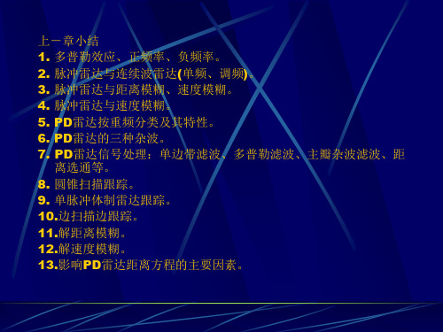 第4章脉冲压缩雷达