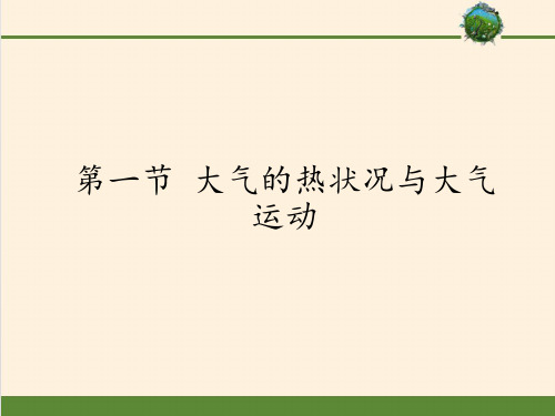 高中地理必修一课件-2.1 大气的热状况与大气运动-中图版