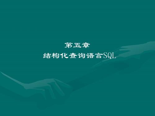 结构化查询语言SQL