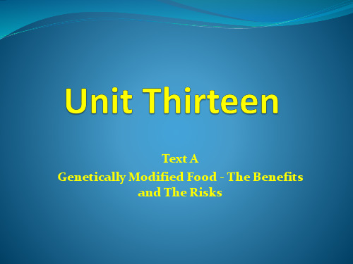 unit 13研究生英语读与写(第三版)-