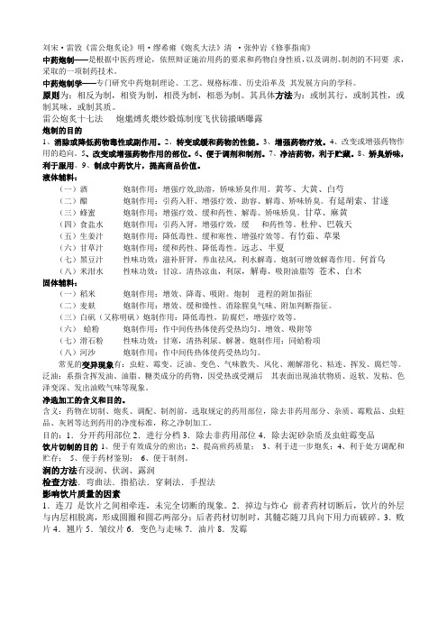 中药炮制