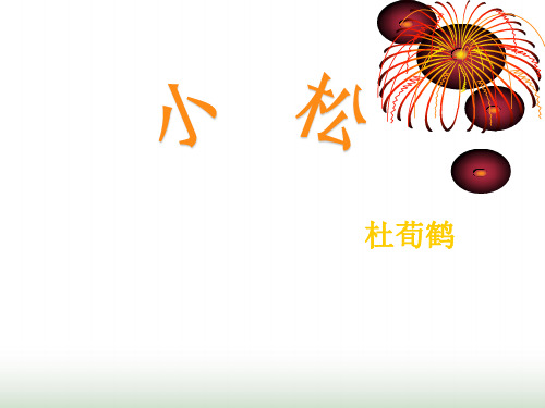 粤教版高二语文选修《唐诗宋词元散曲选读》小松 课件(14张)