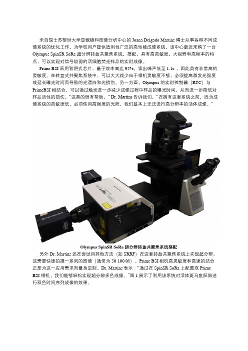 Prime BSI 应用——超分辨转盘共聚焦