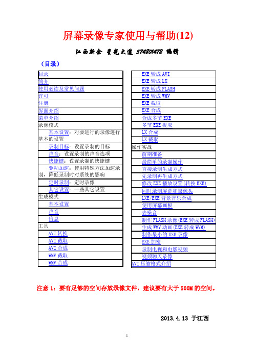 屏幕录像专家使用与帮助(12)