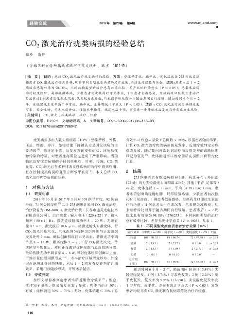 CO2激光治疗疣类病损的经验总结