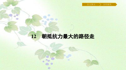 第12课《朝抵抗力最大的路径走》ppt课件