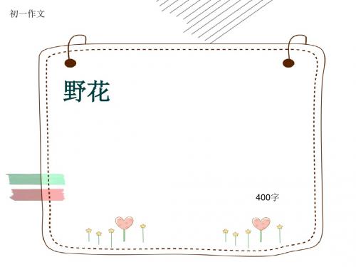 初一作文《野花》400字(共7页PPT)