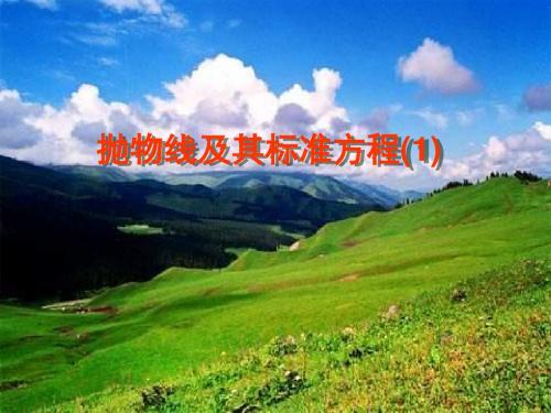 高二数学抛物线及标准方程1
