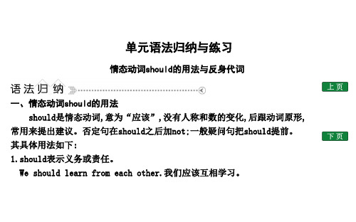 2021人教英语八年级下Unit 1 单元语法归纳与练习