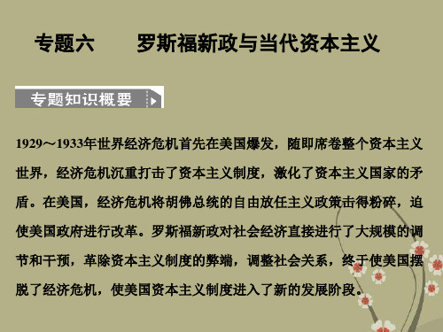 高考历史一轮复习 61《30年代“大危机”与罗斯福新政》课件 人民版必修2
