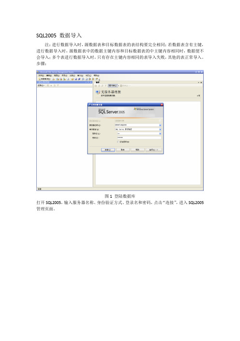 SQL2005数据导入操作手册
