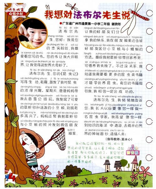 我想对法布尔先生说