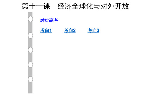 2019届高三政治一轮复习课件：经济生活第十一课 经济全球化与对外开放(共57页)