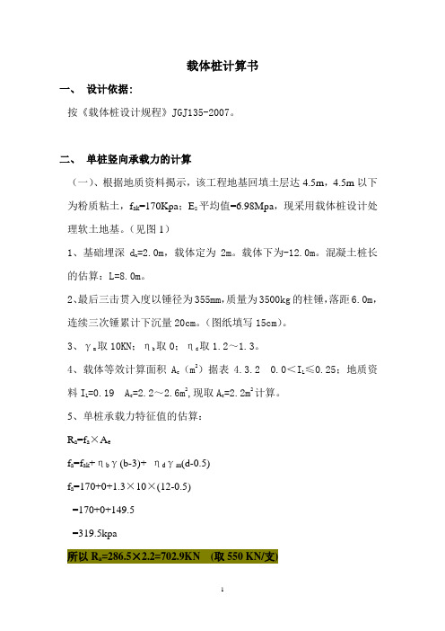 载体桩计算书