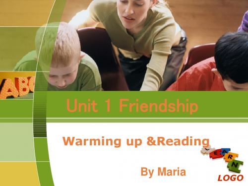 人教新课标必修一Unit One Friendship-warming up and reading