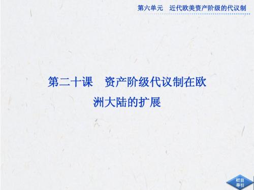 历史必修1课件：第六单元 第二十课