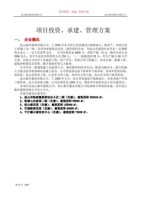 BT项目方案