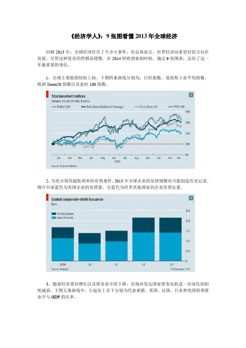 《经济学人》：9张图看懂2013年全球经济