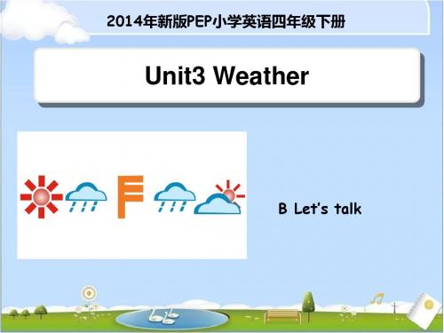 Unit 3 Weather B_Let’s_talk