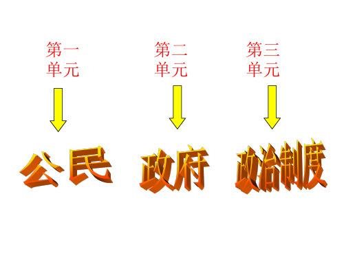 我国的人民代表大会制度——2017届高考一轮复习