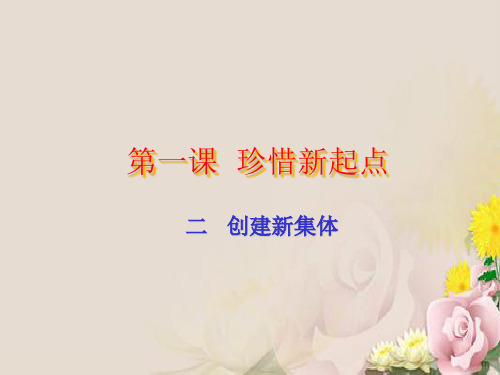 珍惜新起点ppt优秀课件1 人教版