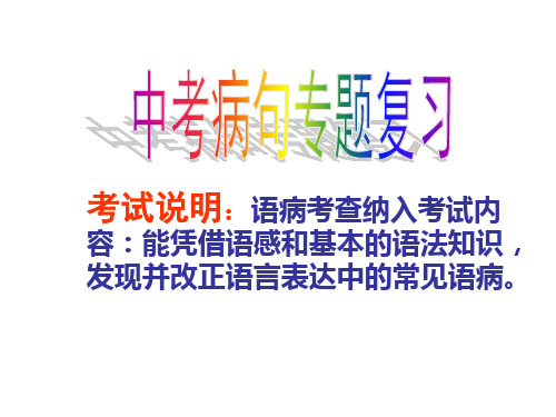 [中考语文]2020年中考语文专题复习课件  病句修改(共35张PPT)