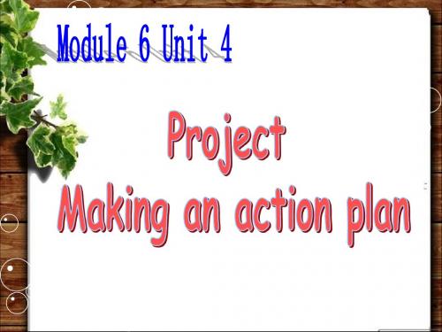 译林牛津版高中英语 Module 6 Unit 4 project 教学课件 (共13张PPT)