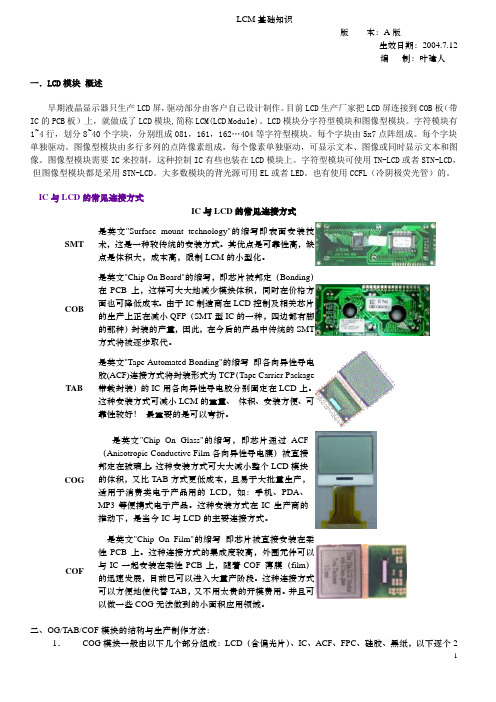 LCD基础资料
