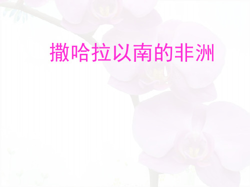 粤人地理七(下)第章撒哈拉以南的非洲4PPT课件