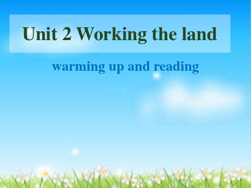 人教版Book 4 unit 2 warming up and reading(共33张PPT)