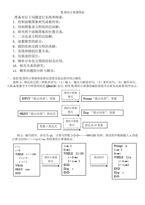 Ti图形计算器体验