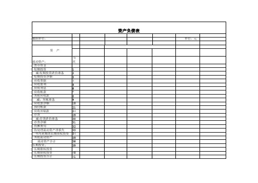 Excel实战技巧模板1000例：资产负债表2