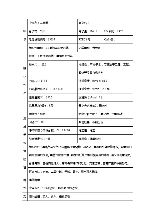 二甲苯