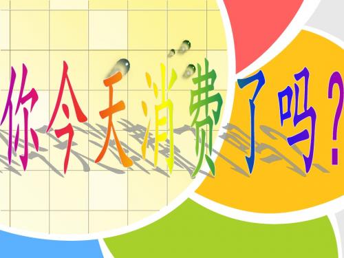 消费及其类型ppt