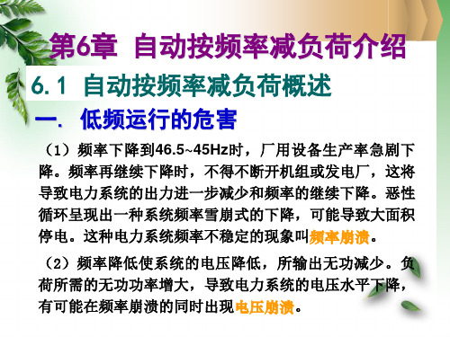 第6章：自动按频率减负荷介绍