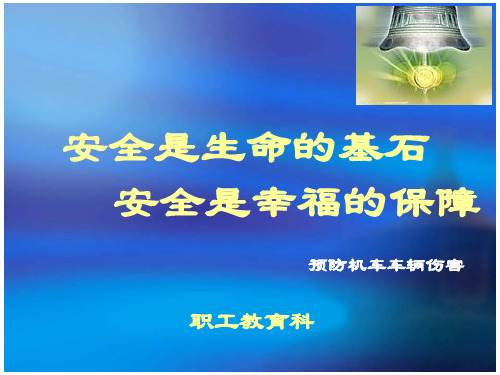 预防机车车辆伤害培训课件(PPT 39张)