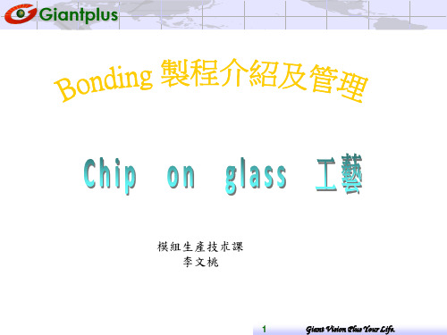 COG Bonding 制程介绍及管理