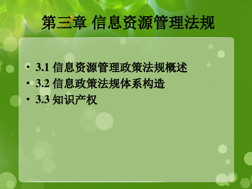 信息资源管理课件