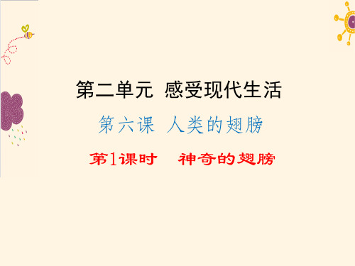 人民版道德与法治七下第六课《人类的翅膀》(第1框)ppt课件