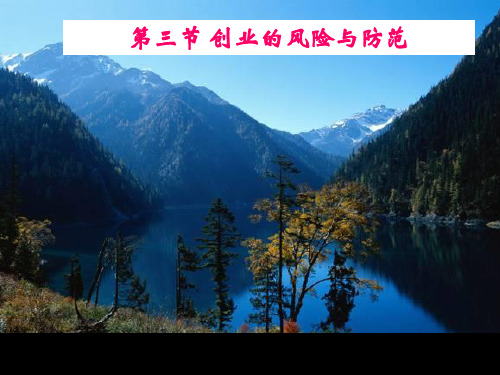 第三节创业的风险与防范