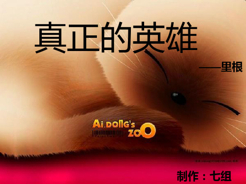 真正的英雄ppt