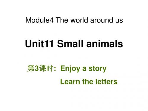 三年级英语上册Unit11Smallanimals(第3课时)课件牛津