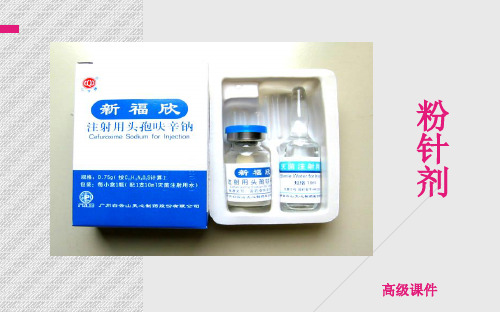 第四节粉针剂[专业类别]