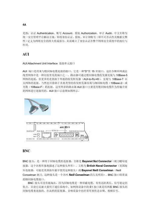 通信行业术语、缩略语