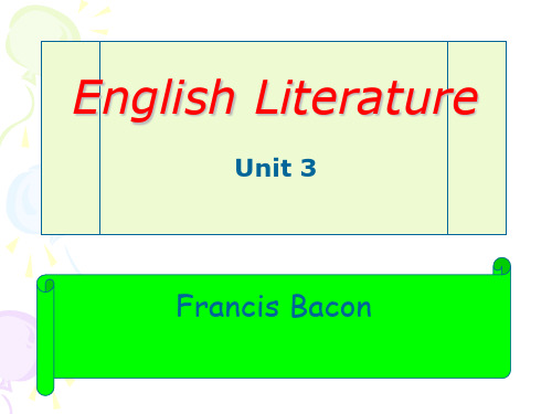 英国文学Unit3 FrancisBacon