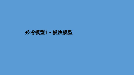 2021届高考物理二轮复习课件：第二篇 必考模型1 板块模型