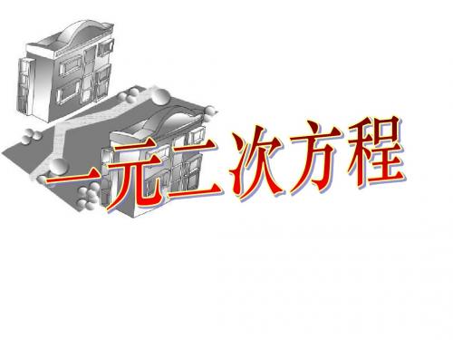 一元二次方程(第一课时)[上学期]--华师大版(2019年新版)