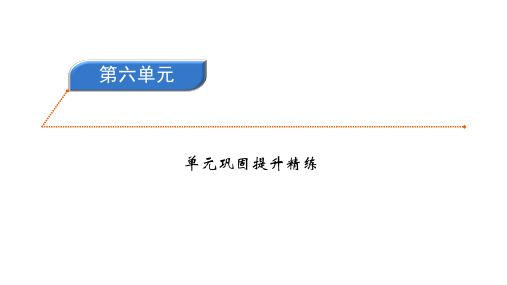 六年级上册语文习题课件-第六单元巩固提升精练6 人教部编版(共23张PPT)